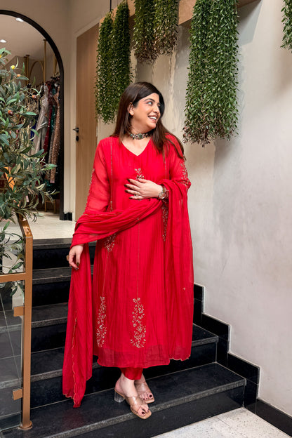 Samya Floral Embroidered Suit Set