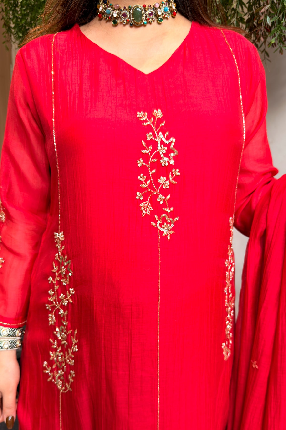 Samya Floral Embroidered Suit Set