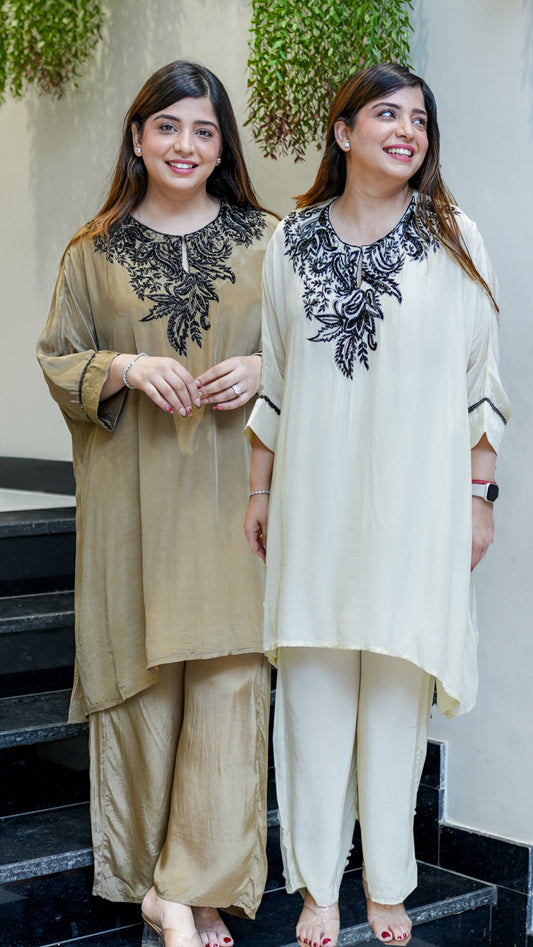 Seren Embroidered Co ord Set