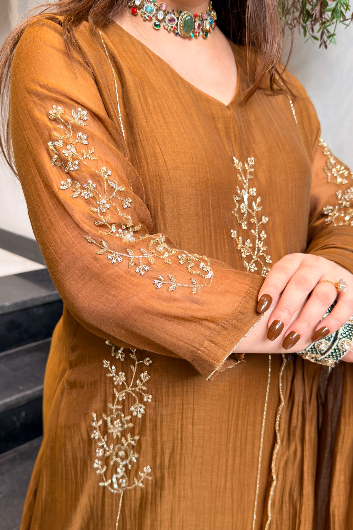 Samya Floral Embroidered Suit Set
