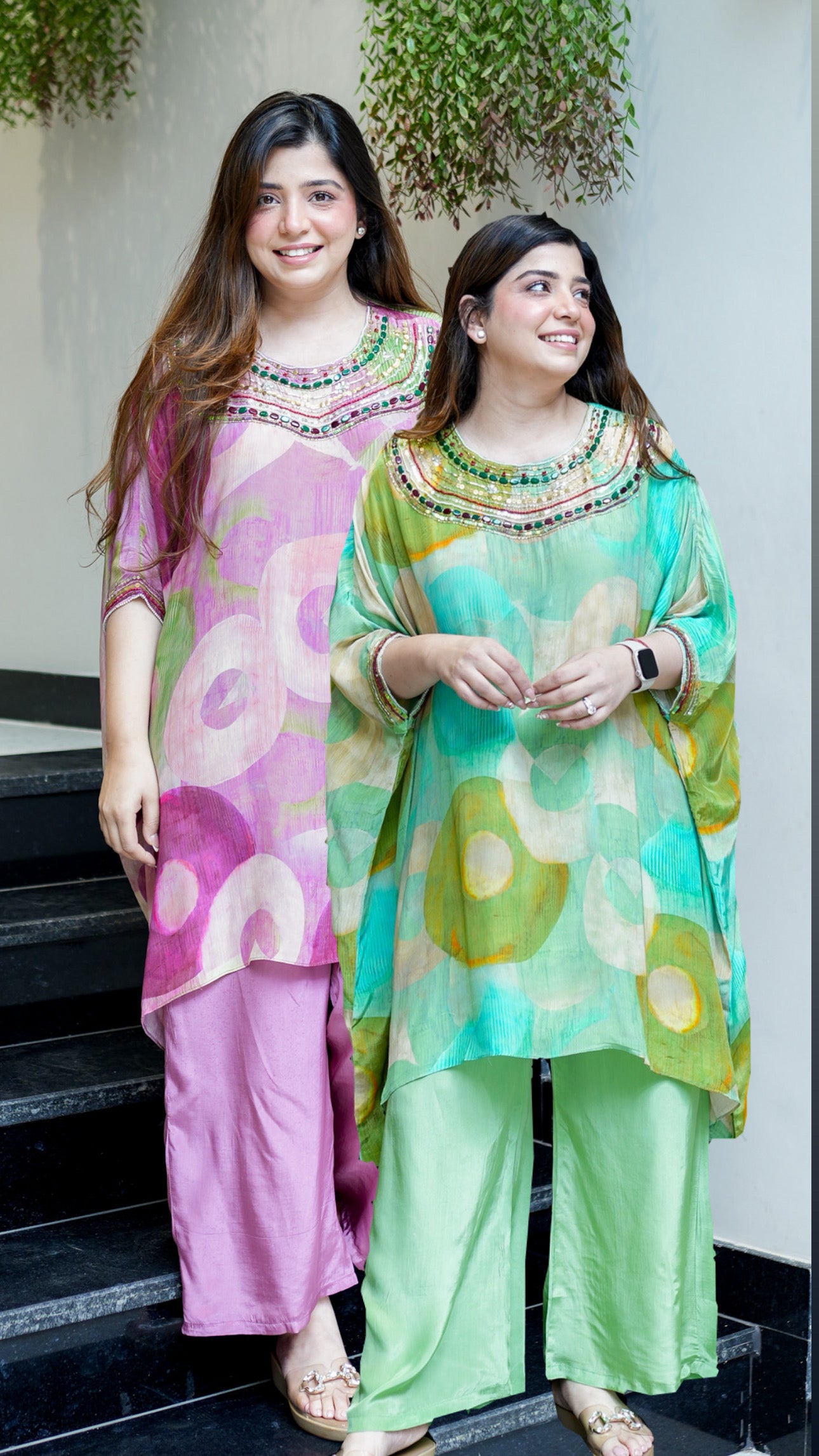 Razia Embroidered Co ord Set