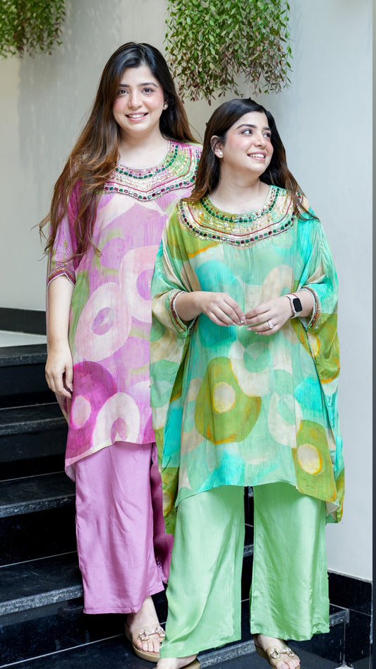Razia Embroidered Co ord Set