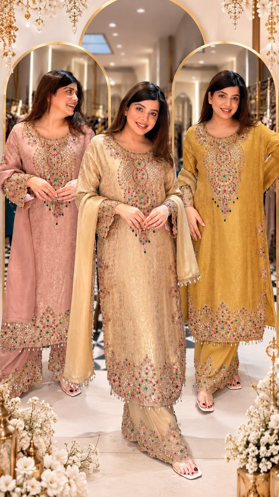 Shreen Hand Embroidered Suit Set