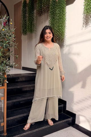 Ruvika Embroidered Co ord Set