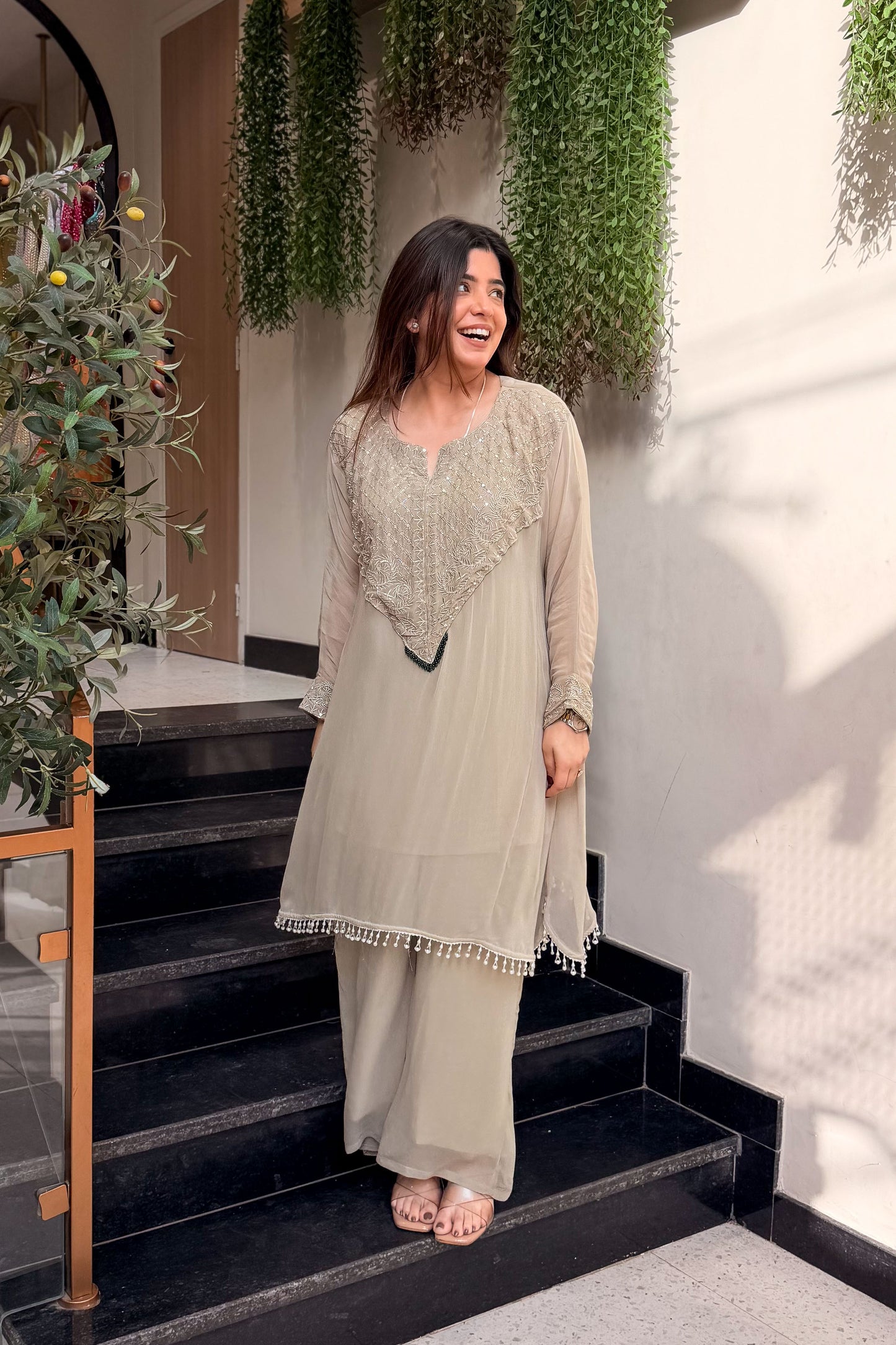 Ruvika Embroidered Co ord Set