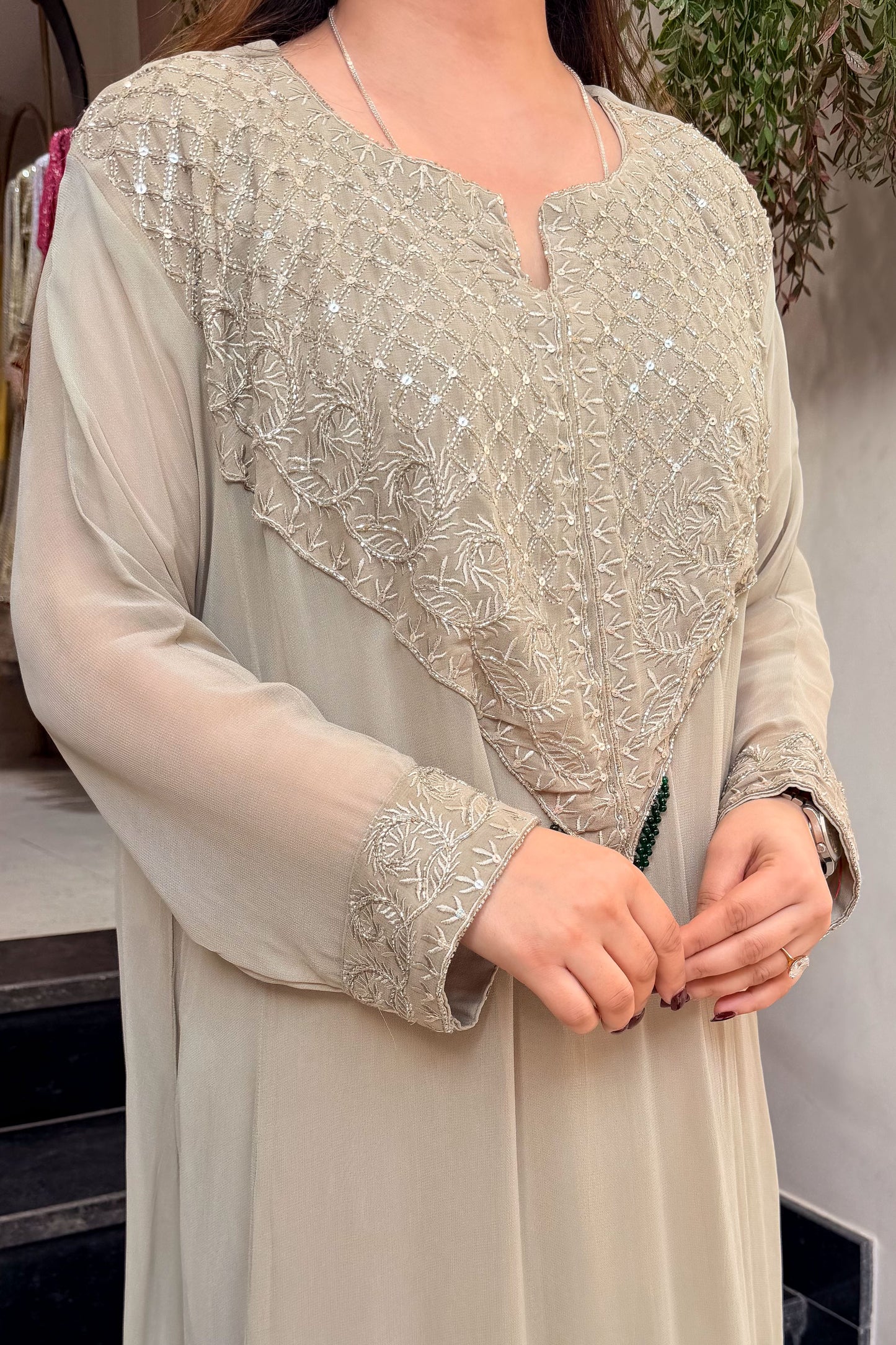 Ruvika Embroidered Co ord Set