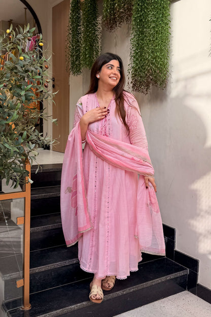 Sudha Mirror Detailing Anarkali Suit Set