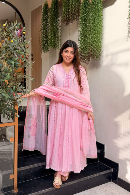 Sudha Mirror Detailing Anarkali Suit Set