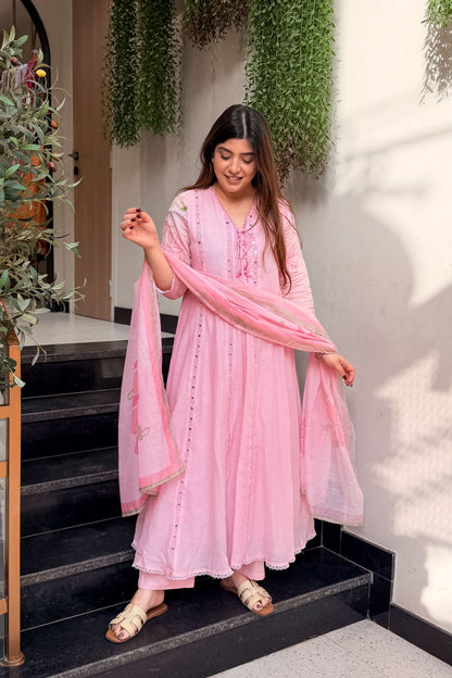 Sudha Mirror Detailing Anarkali Suit Set
