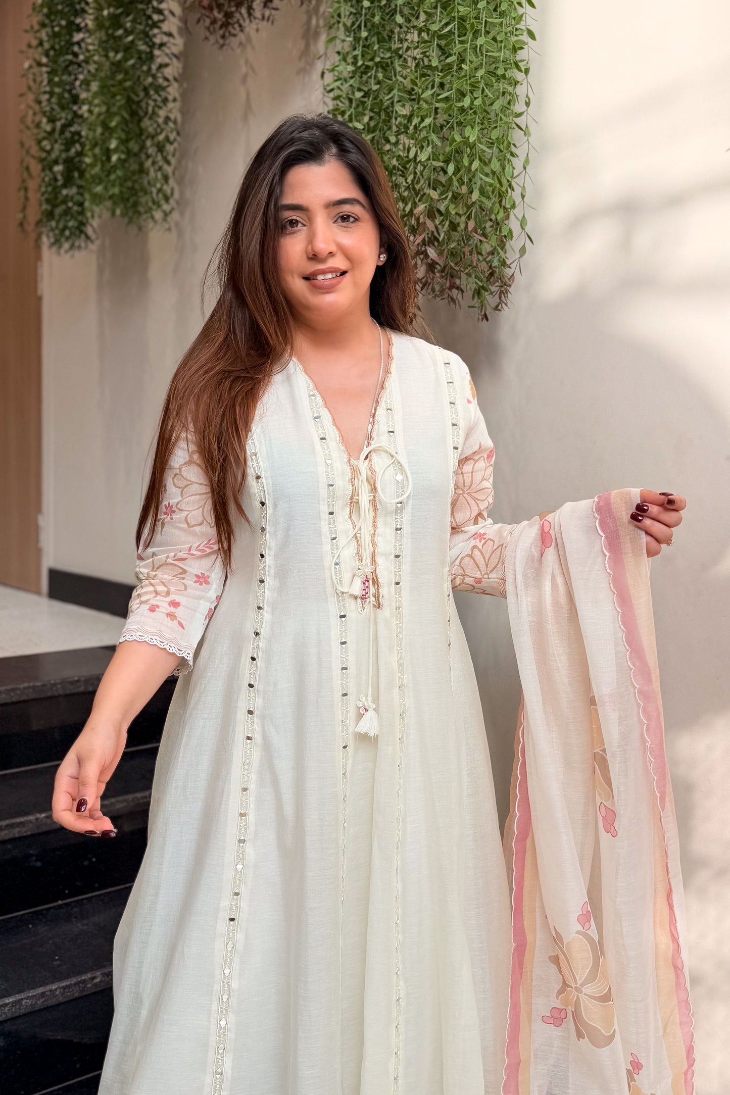 Sudha Mirror Detailing Anarkali Suit Set