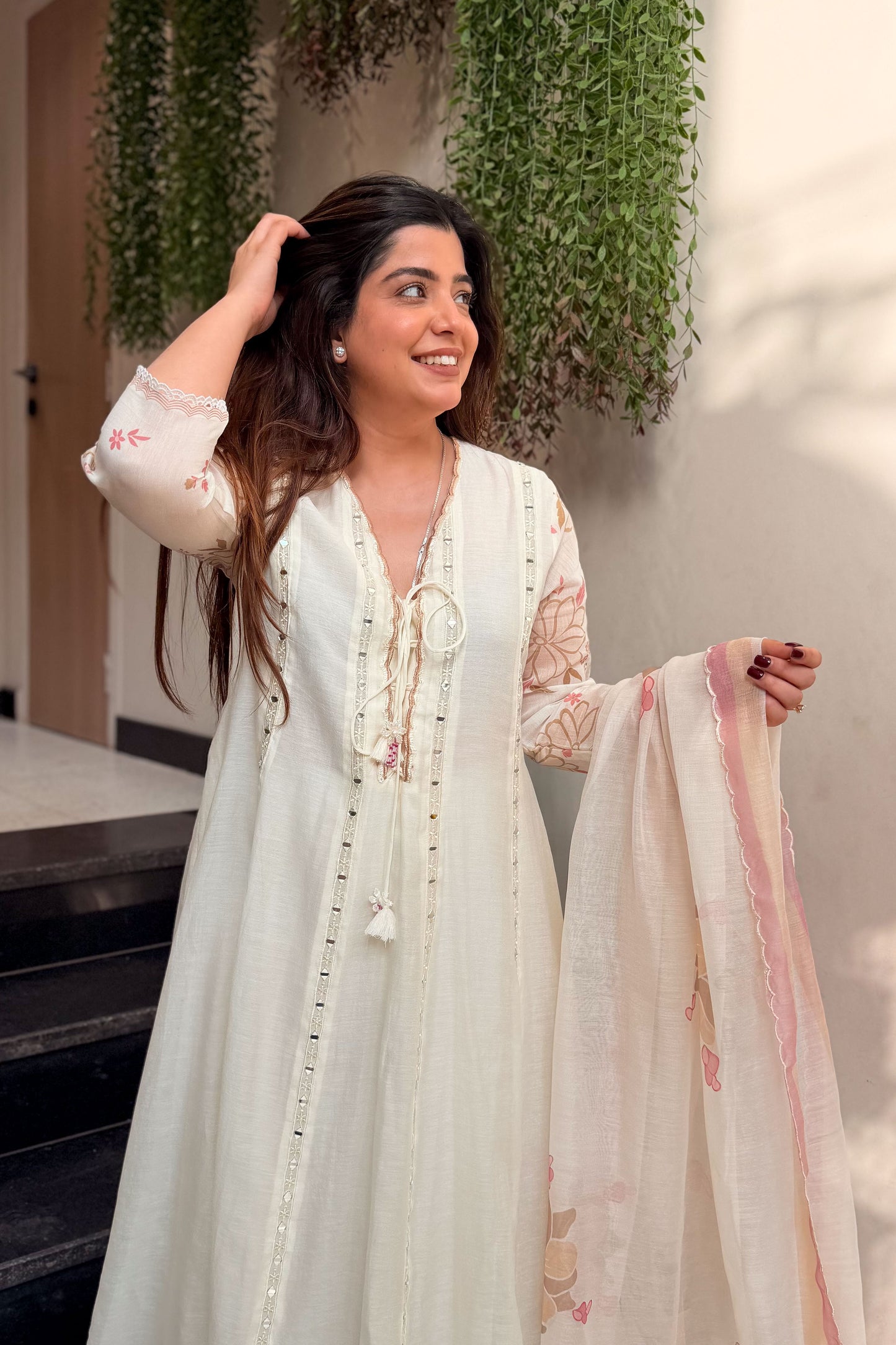 Sudha Mirror Detailing Anarkali Suit Set