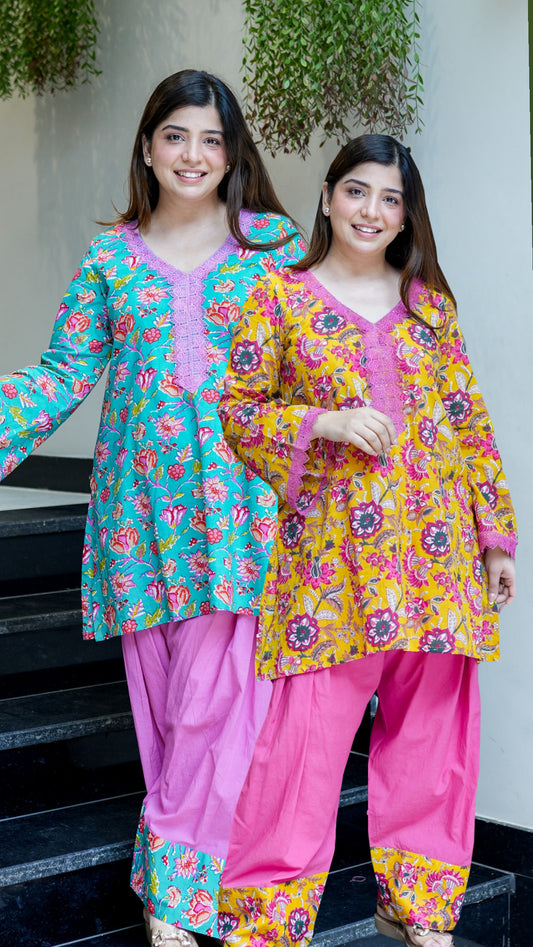 Taani Floral Farshi Salwar Set