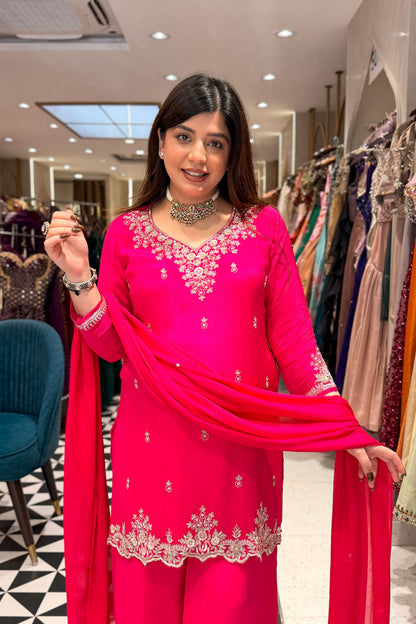 Divyani Hand Embroidered Suit Set