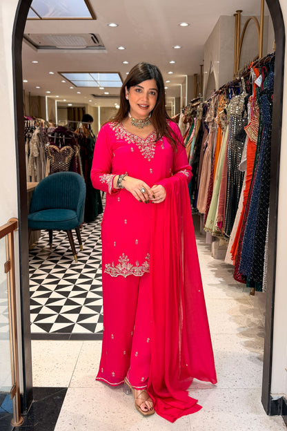 Divyani Hand Embroidered Suit Set