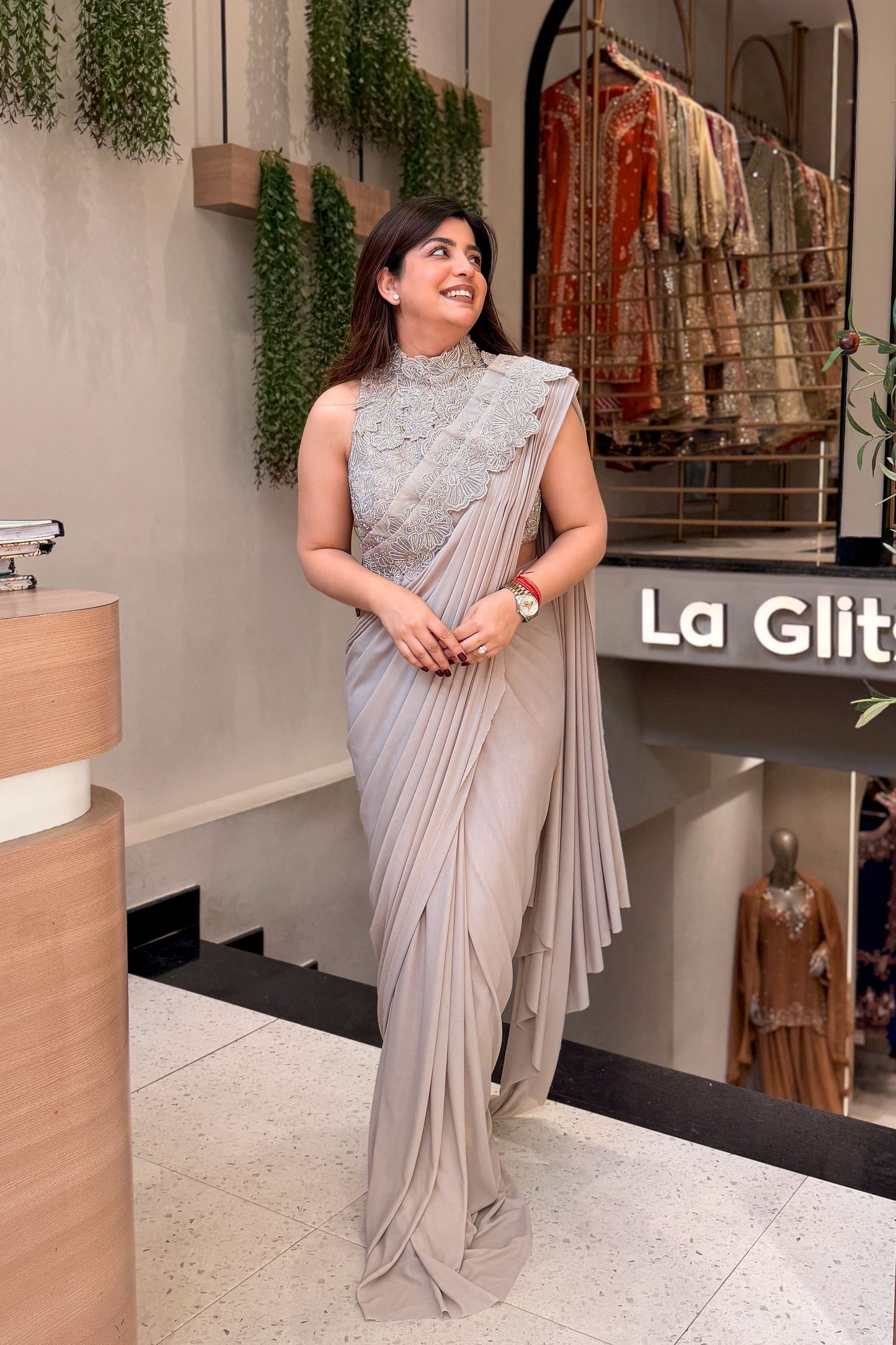 Vanya Hand Embroidered Drape Saree
