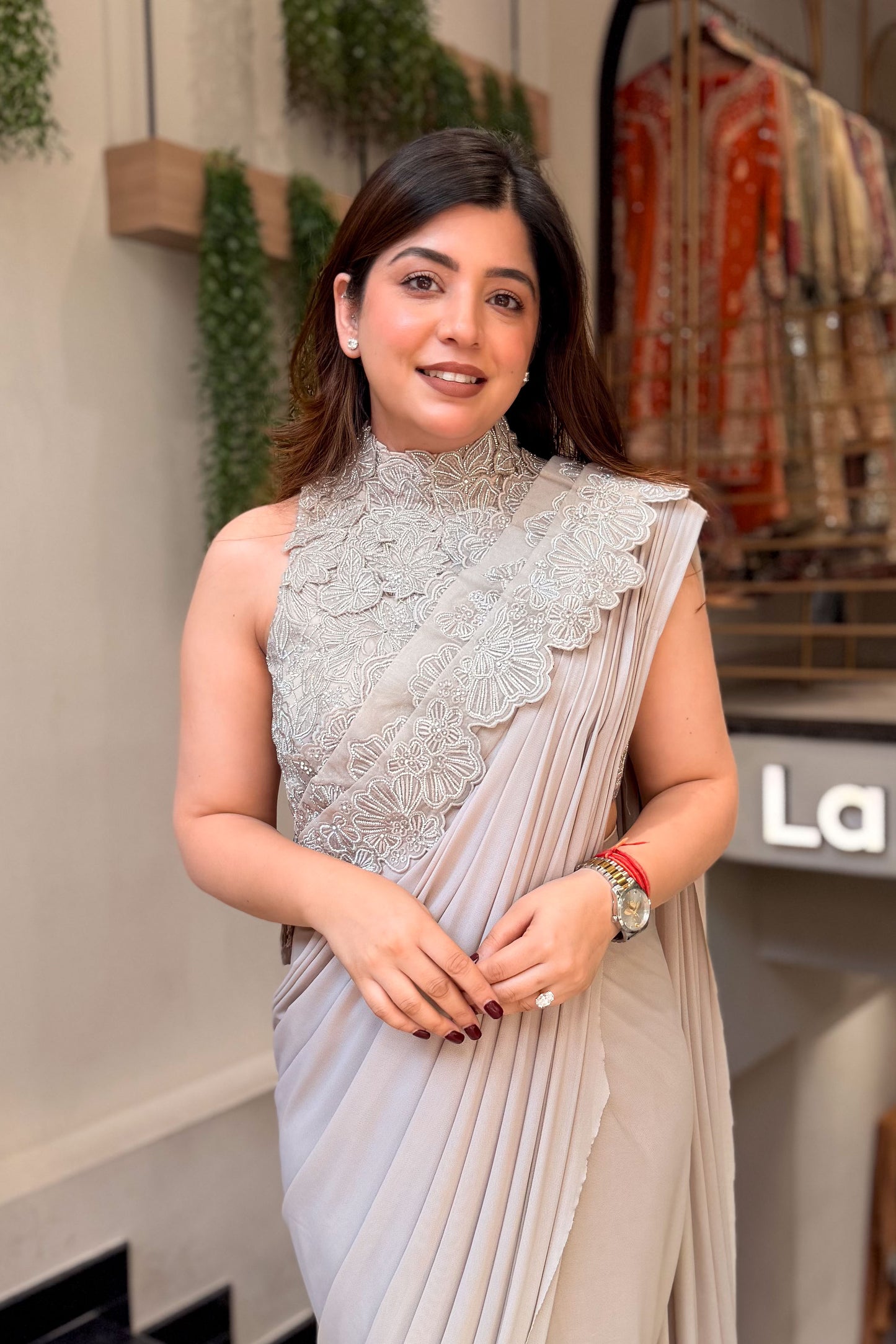 Vanya Hand Embroidered Drape Saree