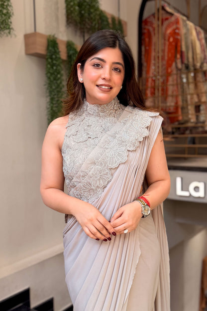 Vanya Hand Embroidered Drape Saree