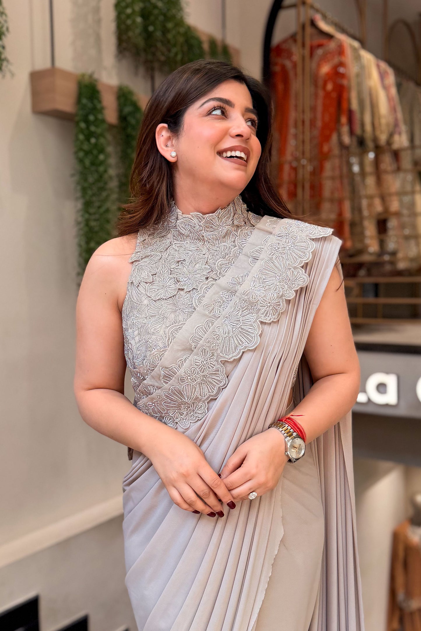 Vanya Hand Embroidered Drape Saree