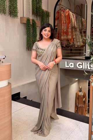 Yutika Hand Embroidered Drape Saree