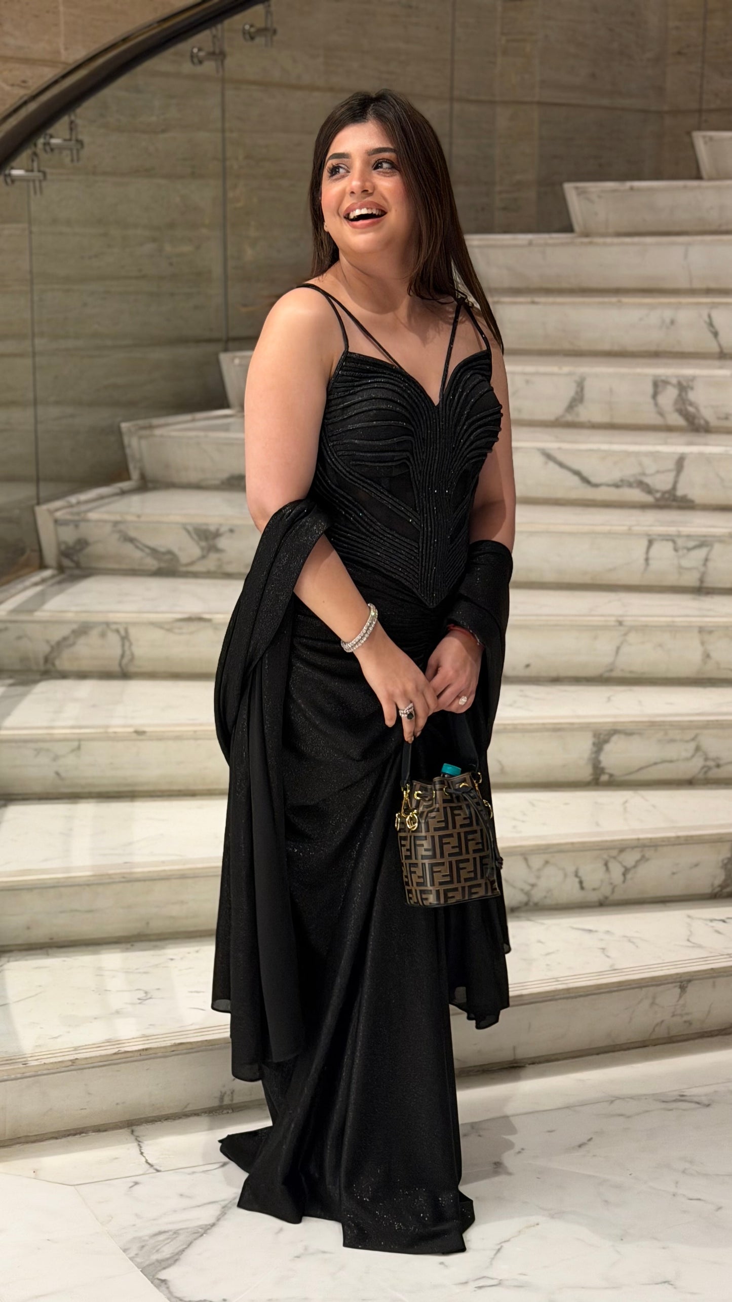 Hamid Black Skirt Set