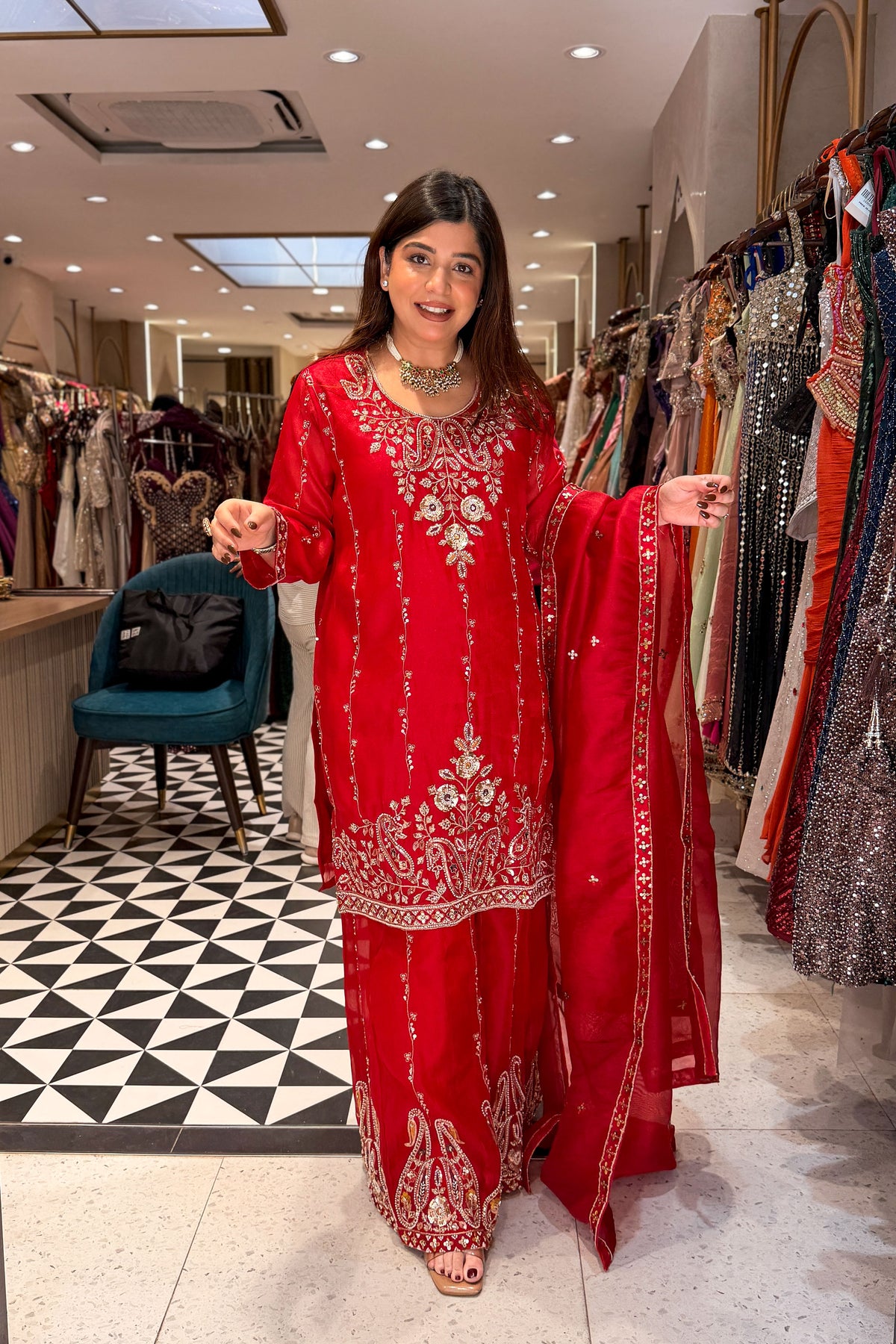 Nivisha Embroidered Garara Suit Set