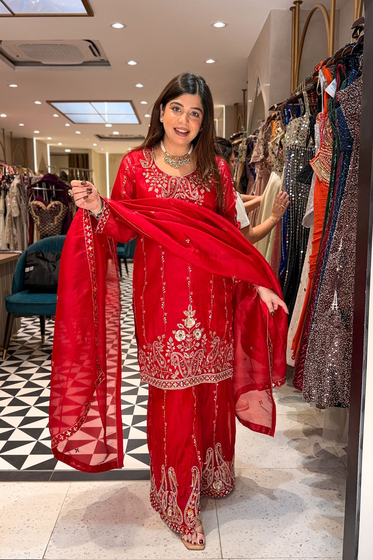 Nivisha Embroidered Garara Suit Set