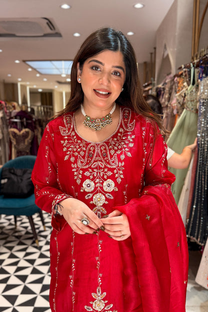 Nivisha Embroidered Garara Suit Set