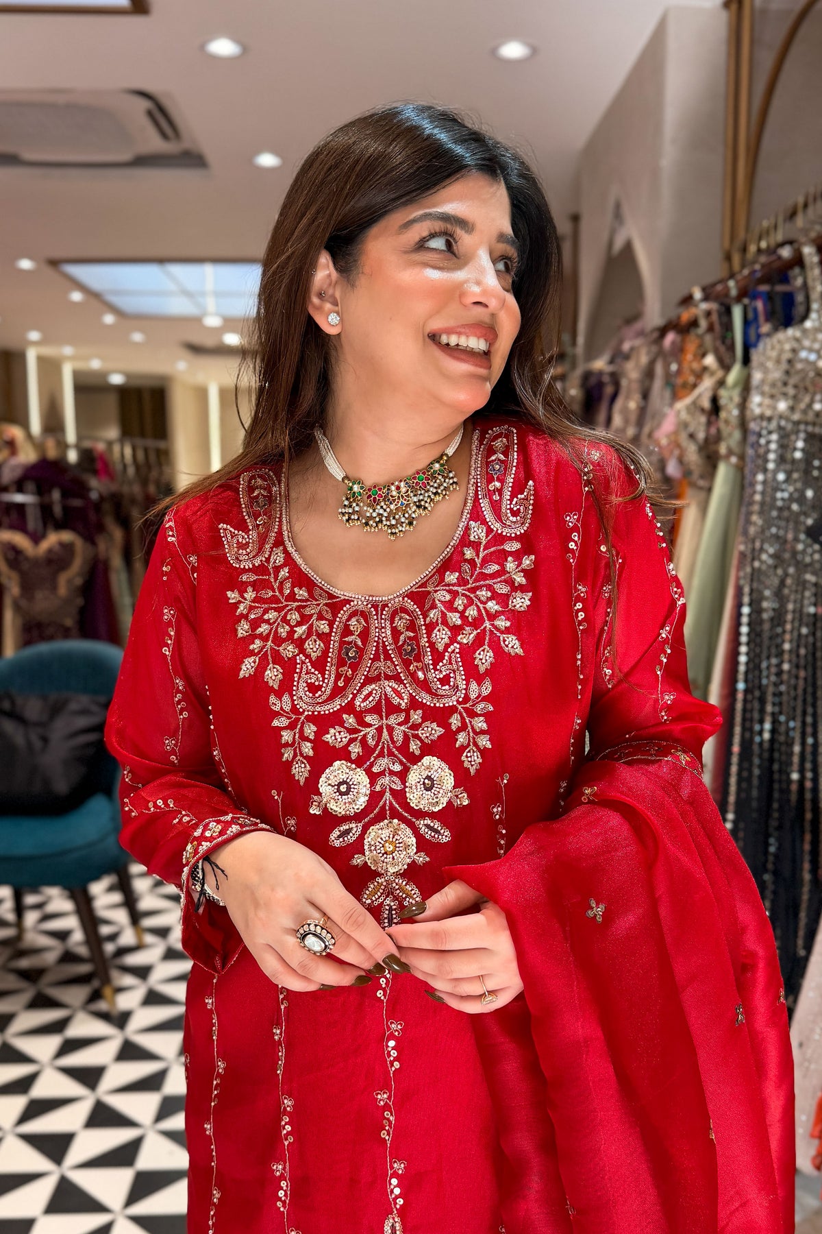 Nivisha Embroidered Garara Suit Set