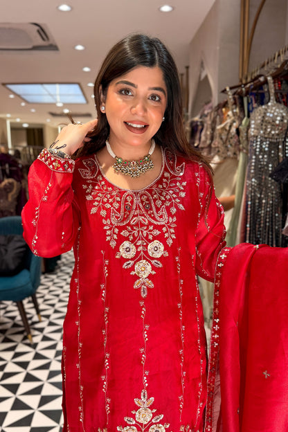 Nivisha Embroidered Garara Suit Set