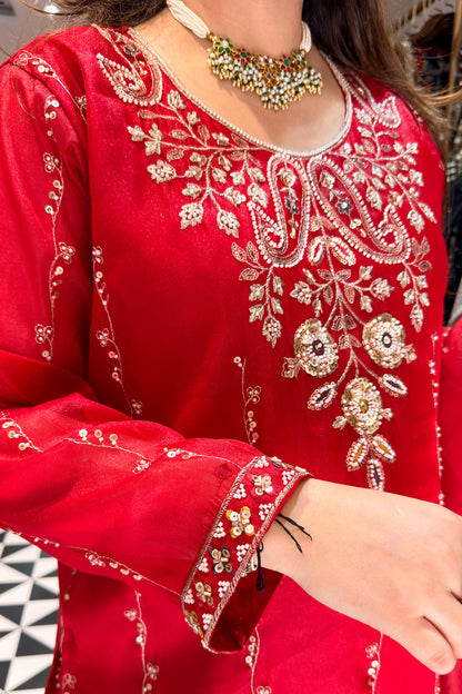 Nivisha Embroidered Garara Suit Set