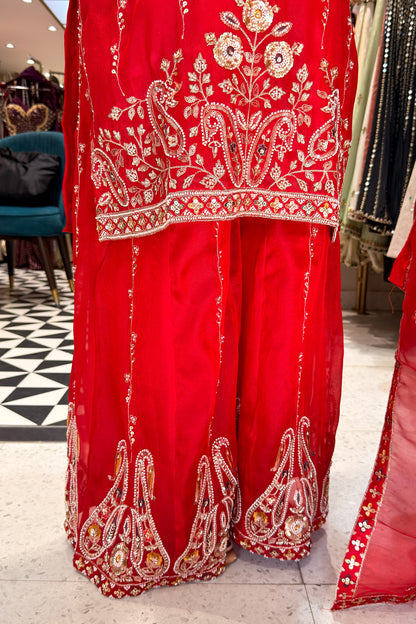 Nivisha Embroidered Garara Suit Set