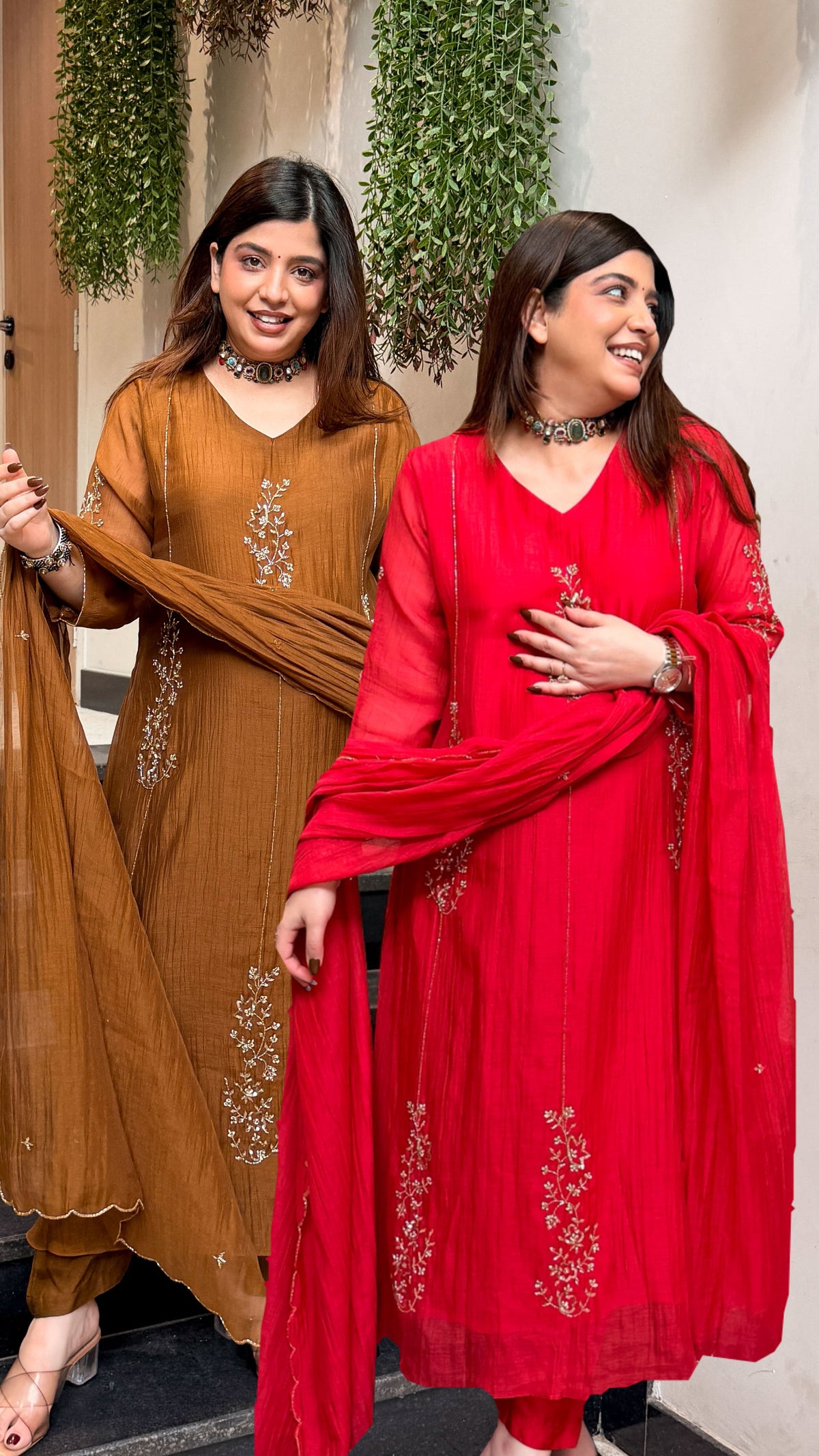 Samya Floral Embroidered Suit Set