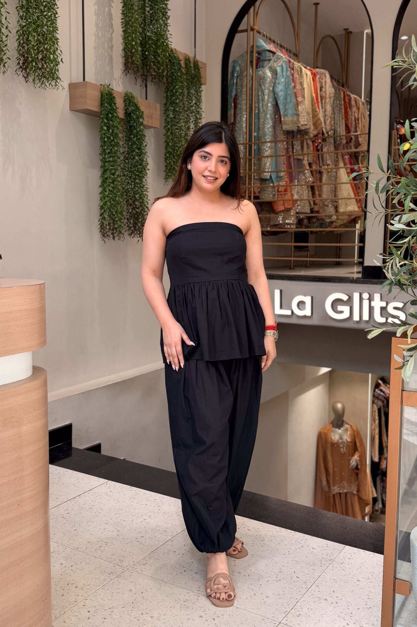 Verona Black Tube Co ord Set
