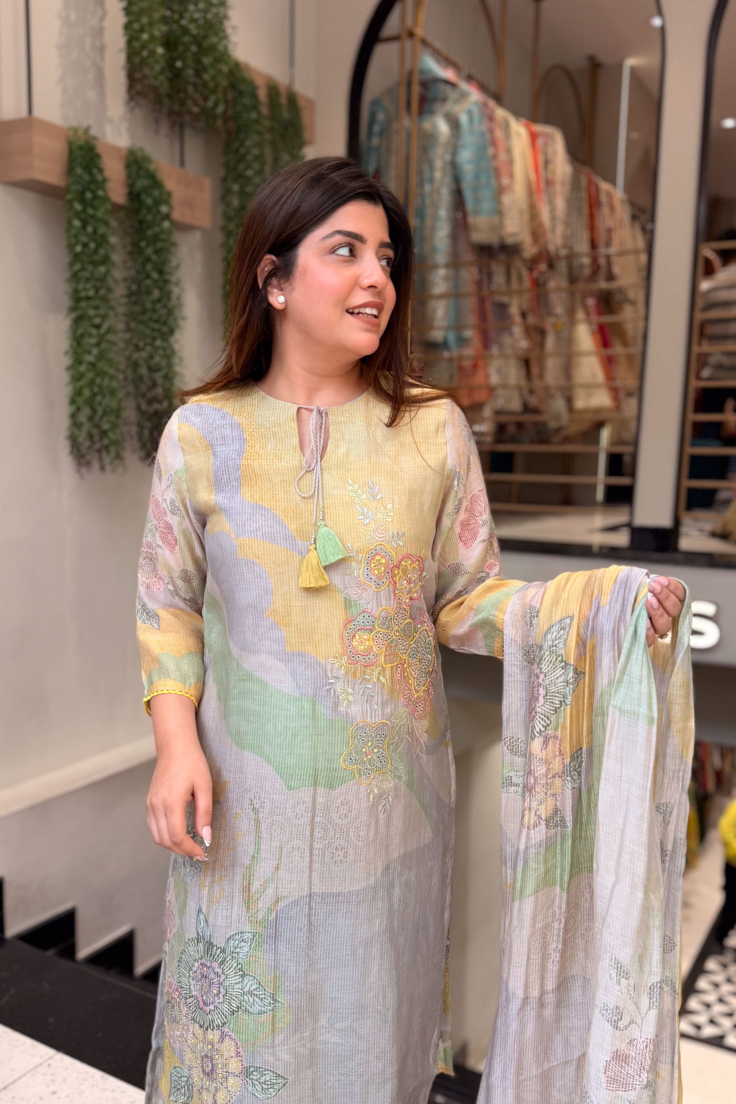Kaveer Floral Embroidered Suit Set
