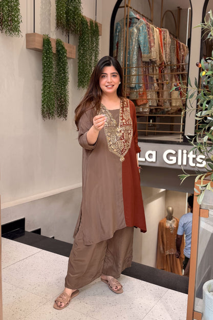 Arohi Embroidered Co ord Set