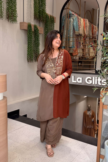 Arohi Embroidered Co ord Set