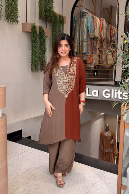 Arohi Embroidered Co ord Set