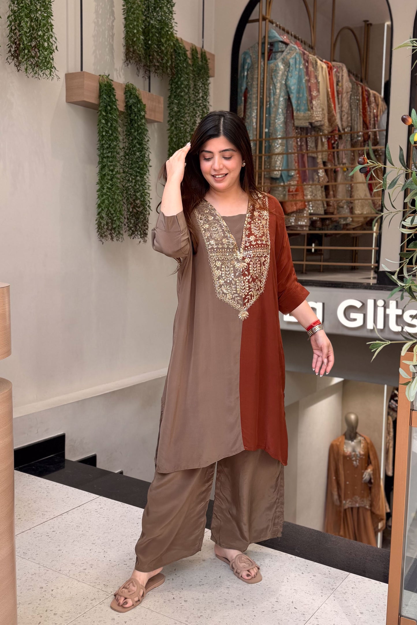 Arohi Embroidered Co ord Set