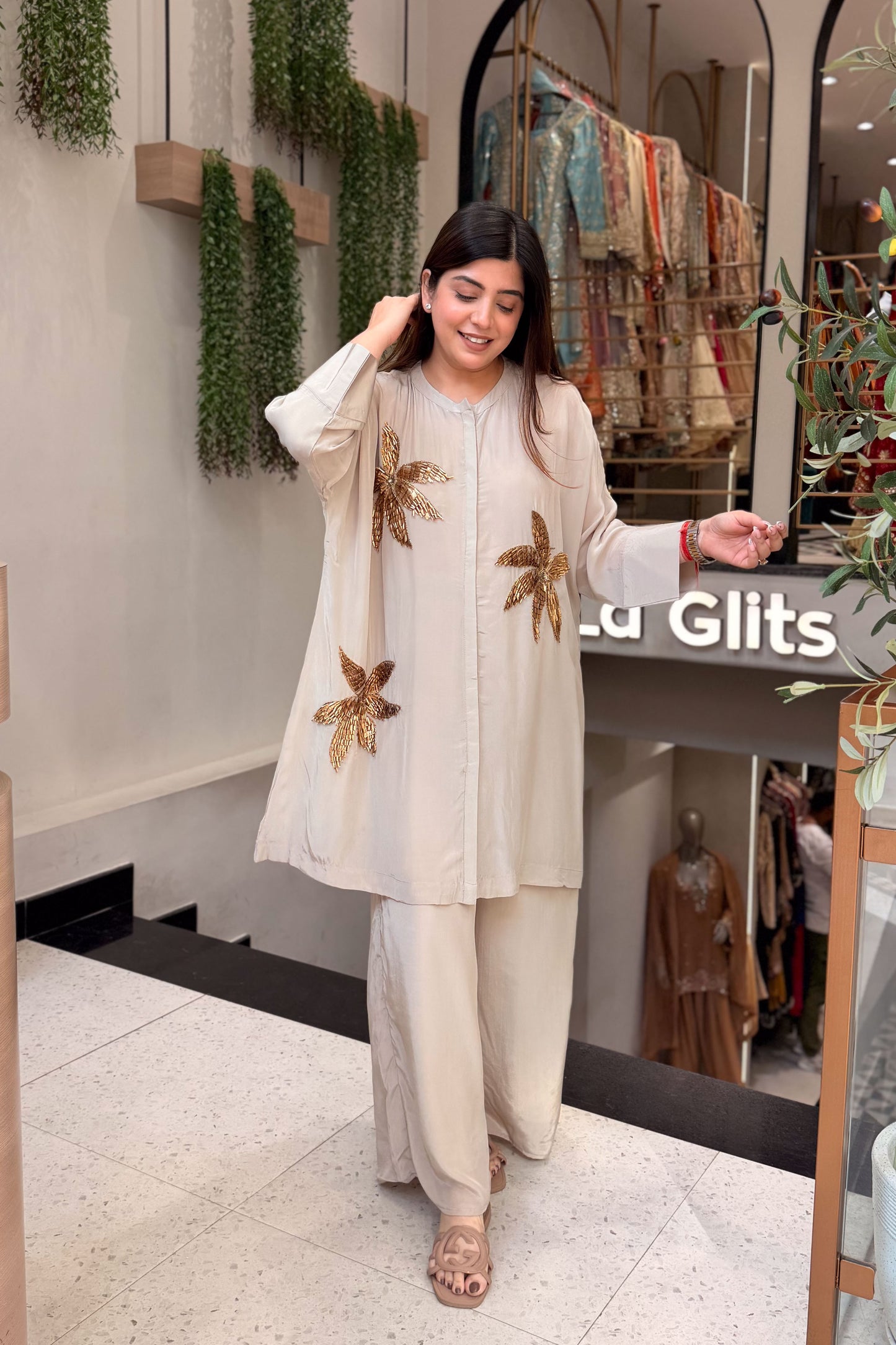 Zubera Sequin Work Co ord Set