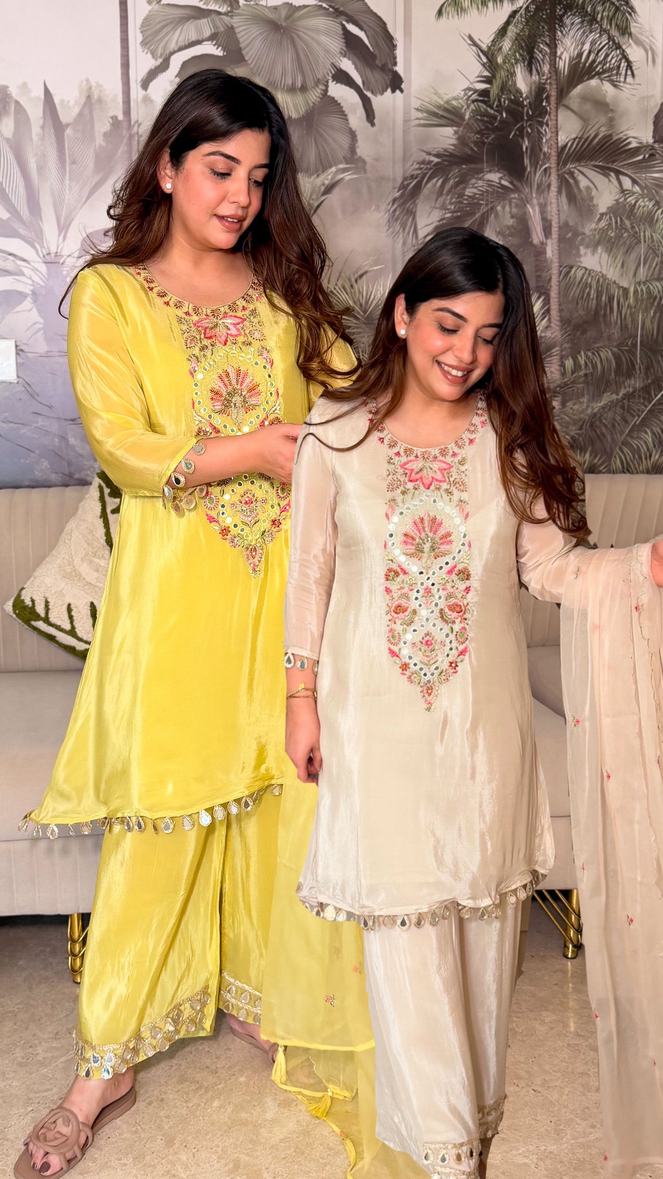 Yamika Embroidered Suit Set