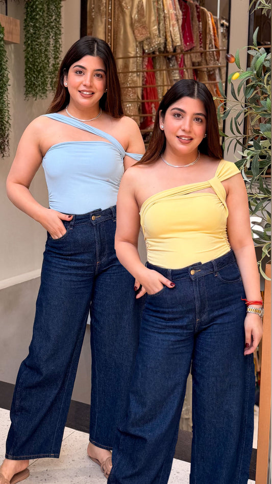 Aster Inbuilt Bra Cutout Top