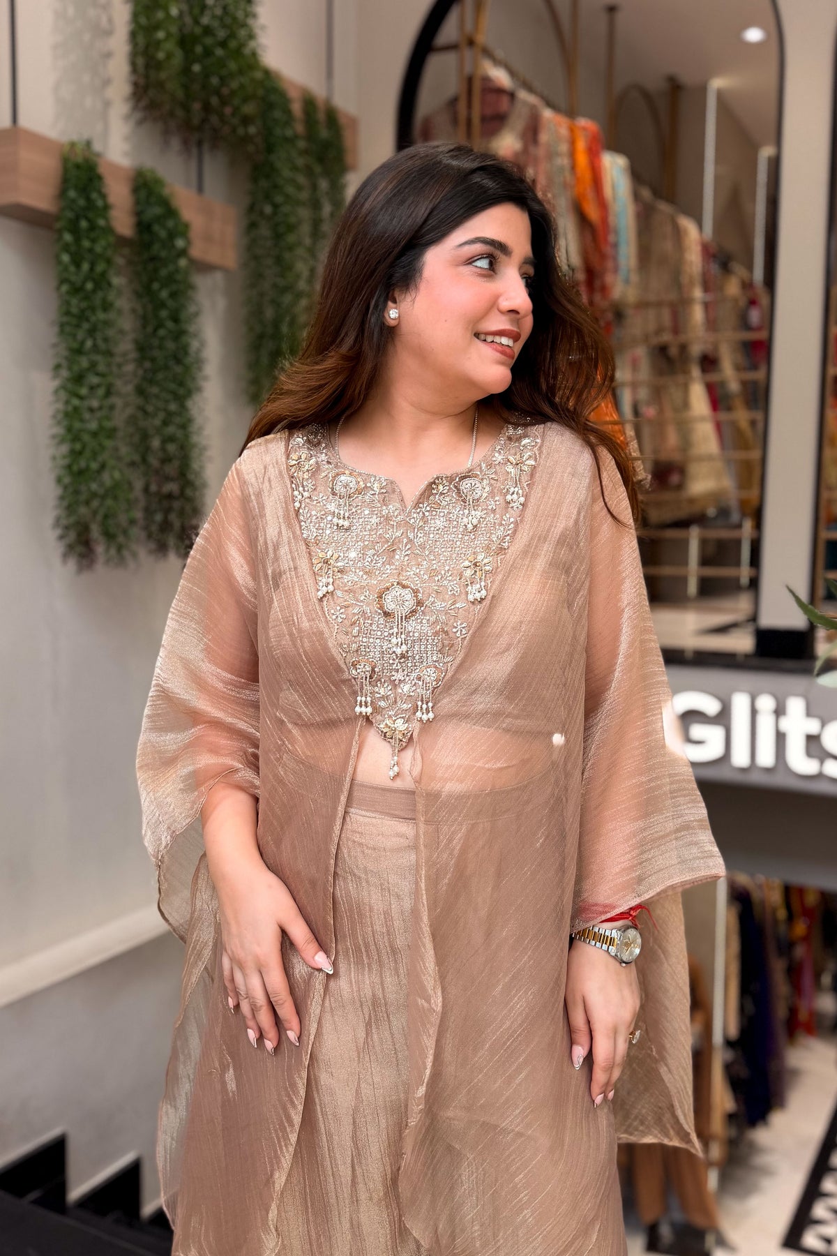 Vayara Embroidered Three Piece Set