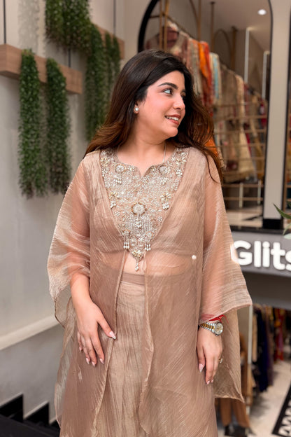 Vayara Embroidered Three Piece Set