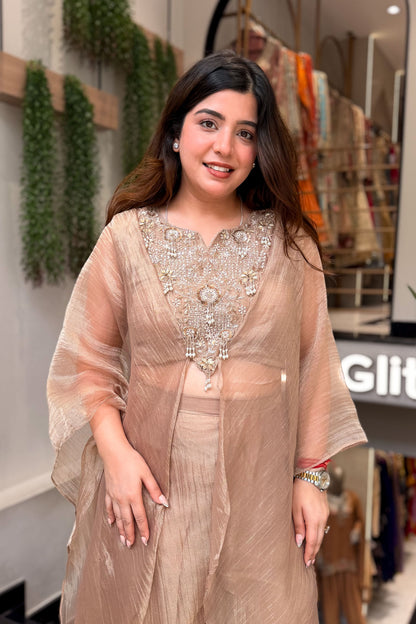 Vayara Embroidered Three Piece Set