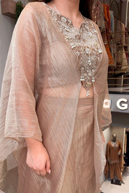 Vayara Embroidered Three Piece Set