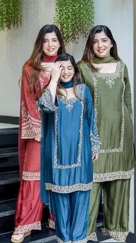 Kamya Hand Embroidered Suit Set