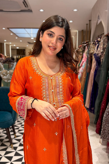 Husna Embroidered Suit Set