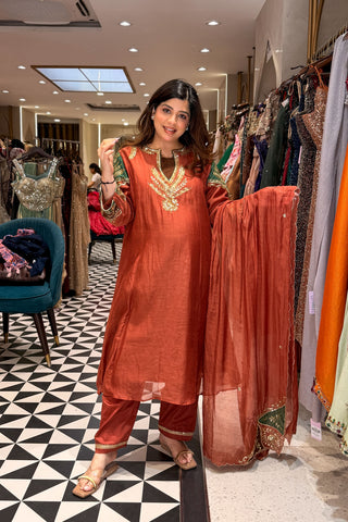 Adrita Hand Embroidered Suit Set