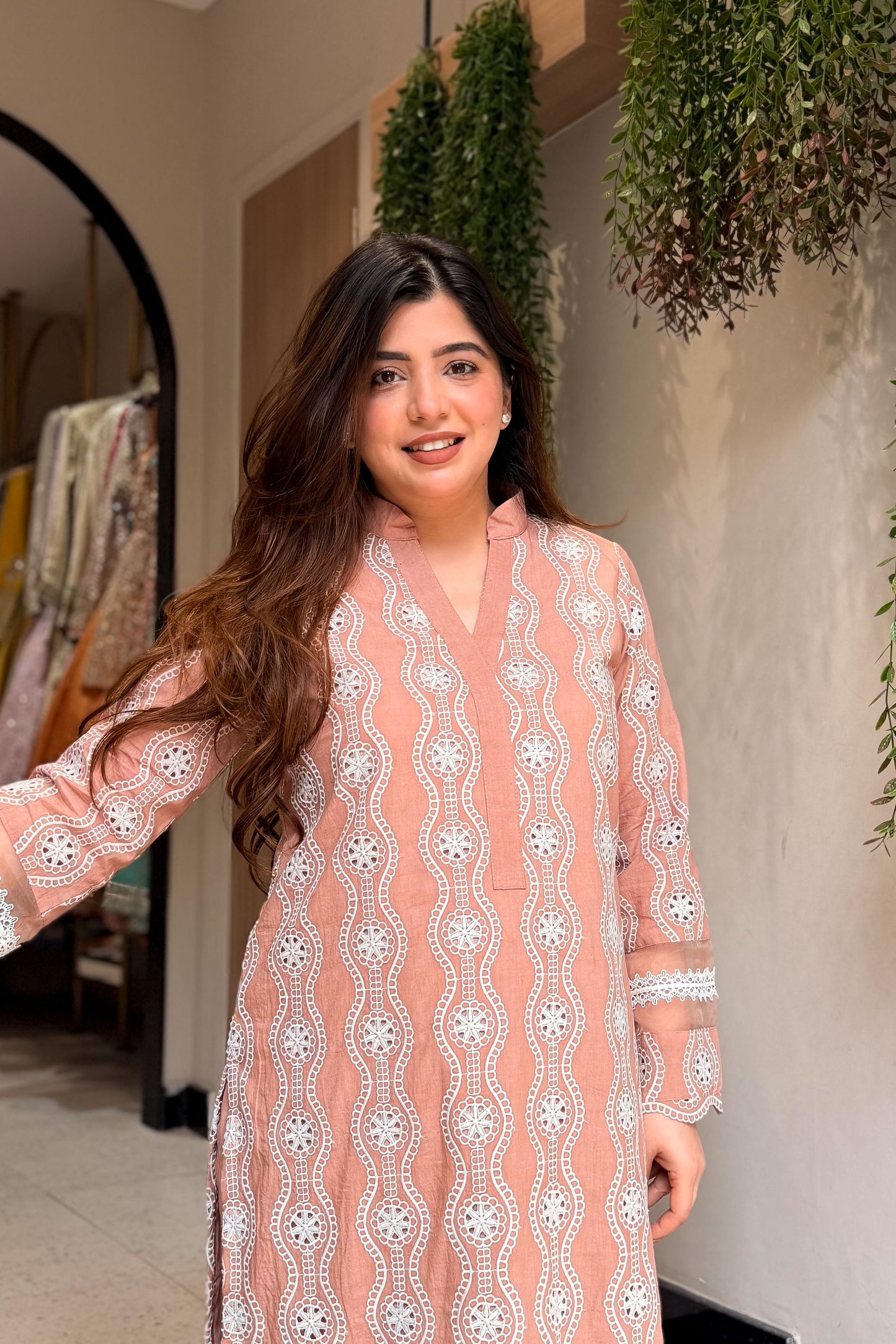 Vihaani Schiffli Work Co ord Set