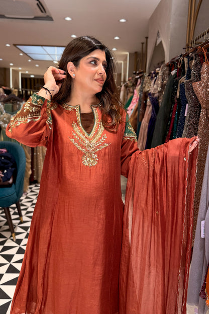 Adrita Hand Embroidered Suit Set